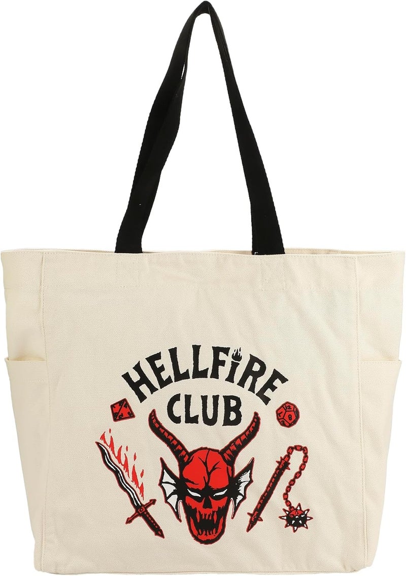Bio World Adult 15.5" Canvas Tote Bag - Image 1